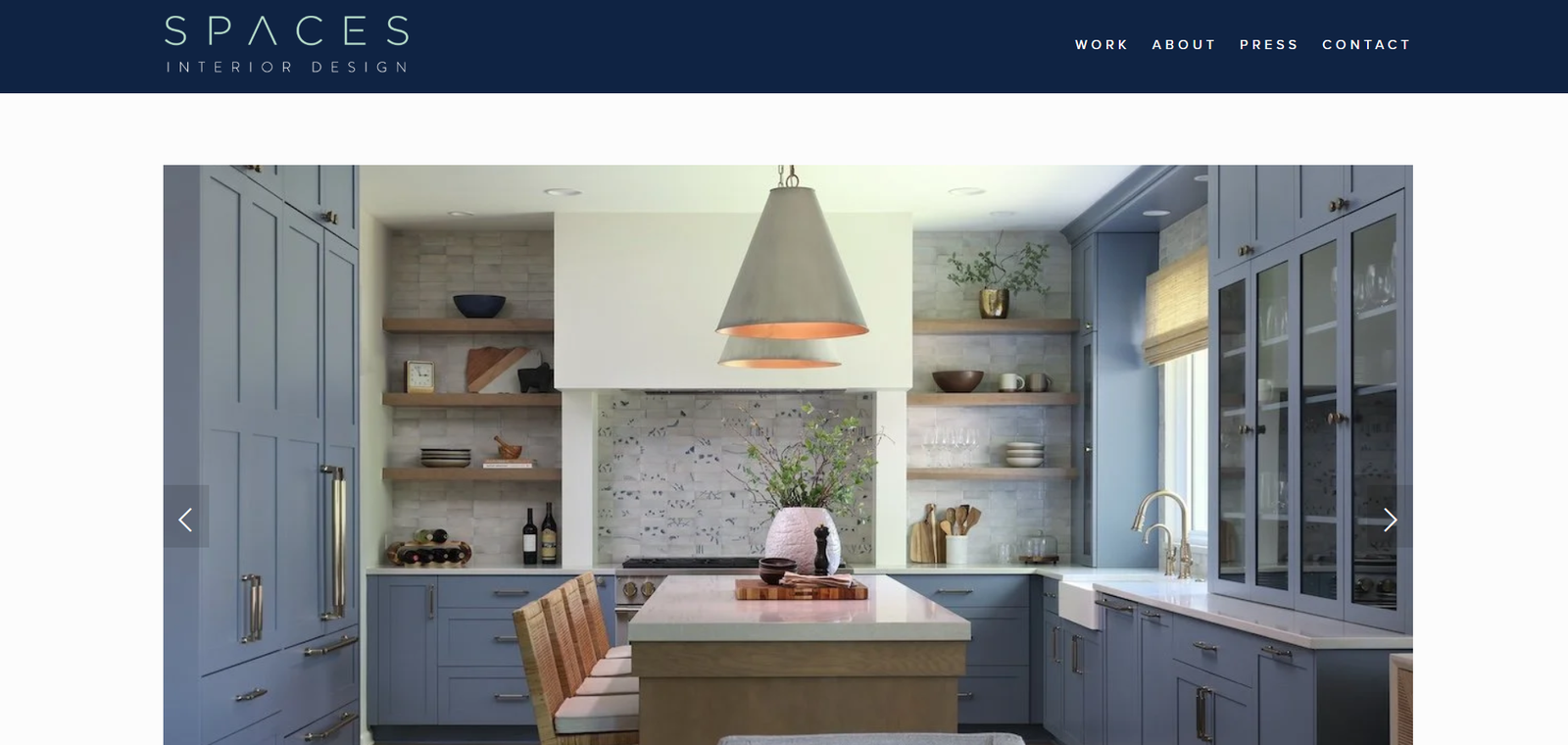 Spaces Interior Designing Agency Website