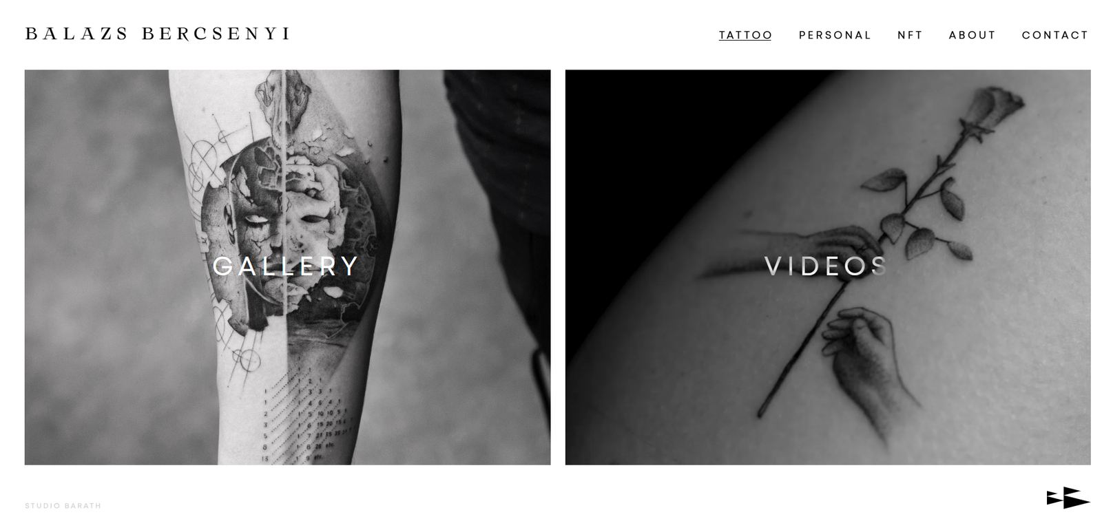 Tattoo Artist Portfolio Website